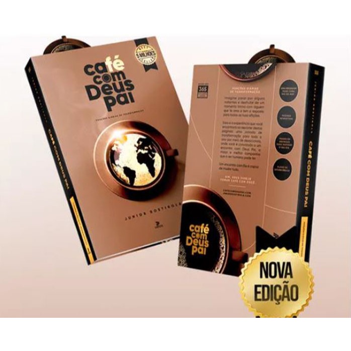 Livro Café Com Deus Pai Porções Diárias De Transformação 2025 De Rostirola Junior Capa Mole Em Português