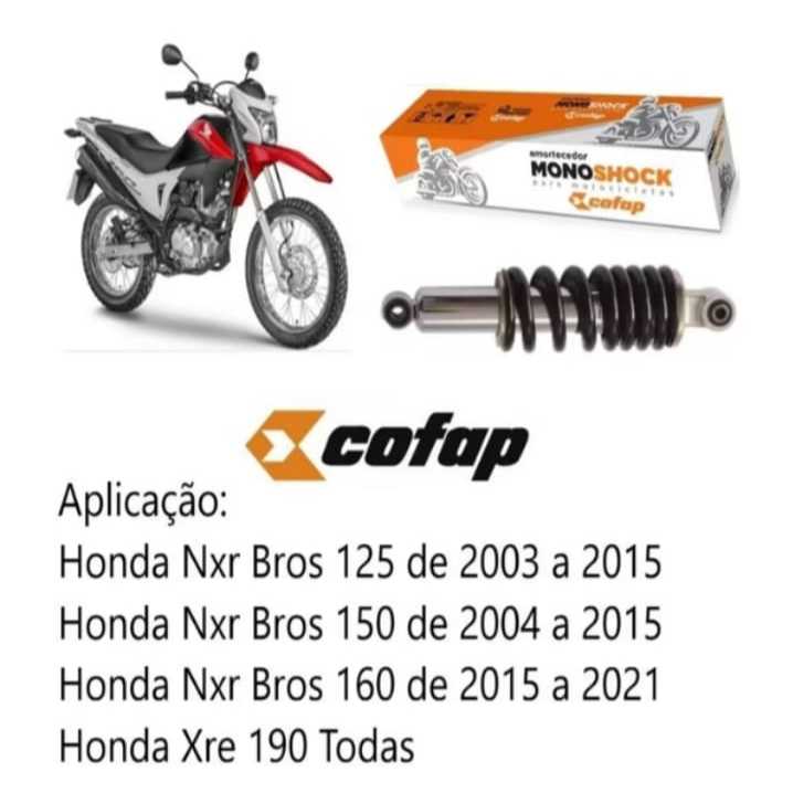 Promoção Amortecedor ProLink Traseiro cofap BROS 125/150/160/XRE 190 Original em Oferta na Shopee