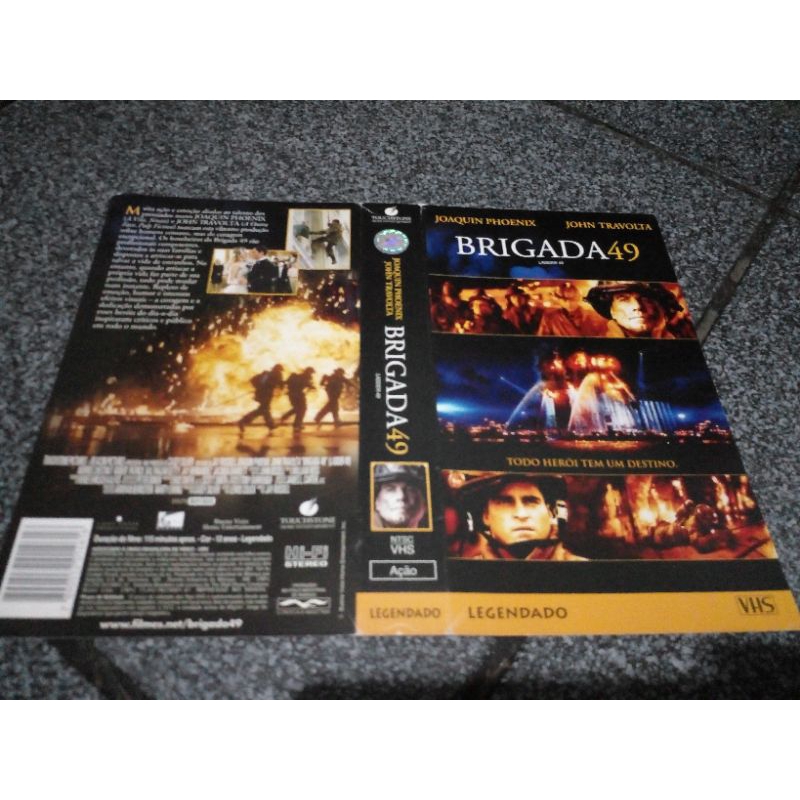 Encarte VHS Brigada 49 ( NÃO CONTÉM A FITA)