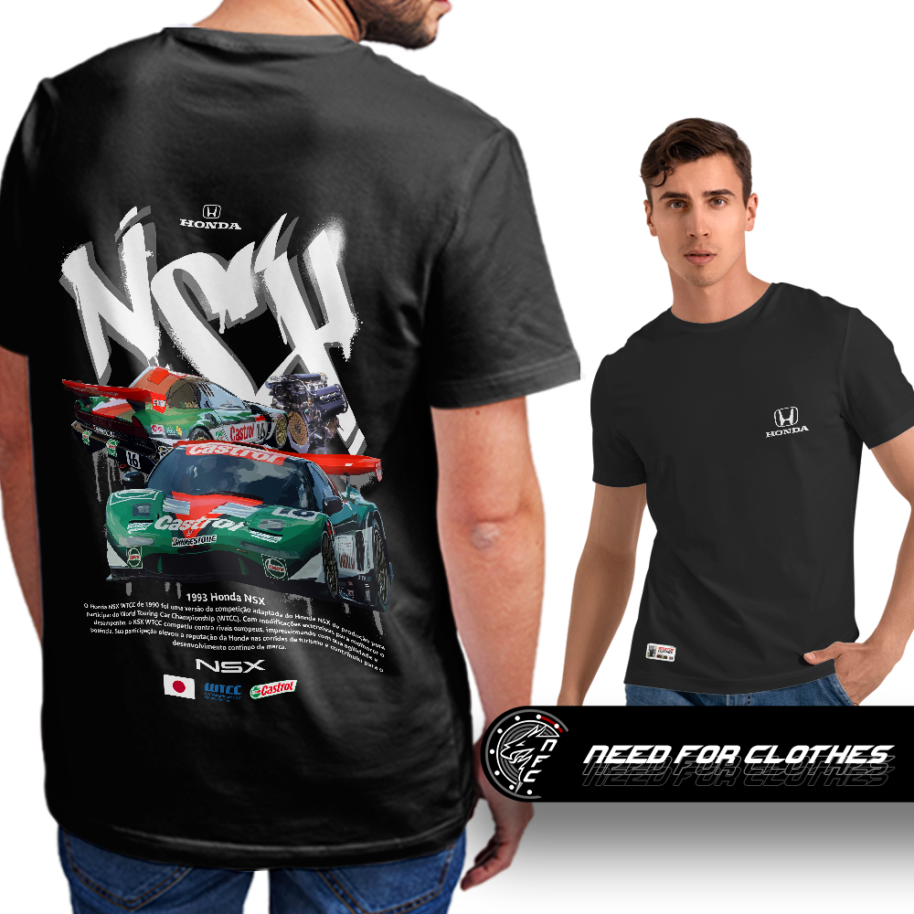 Camiseta Honda NSX 1993, Acura, WTCC, Racing, Tuning, JDM