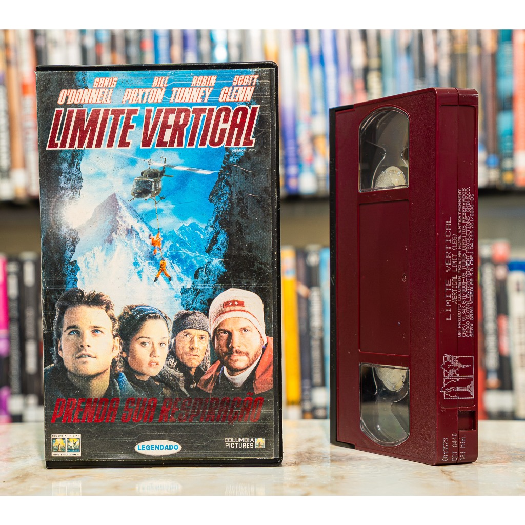 VHS Limite Vertical - LEGENDADO - Bill Paxton Scott Glenn - Original - Fita de Vídeo Filme - Aventura