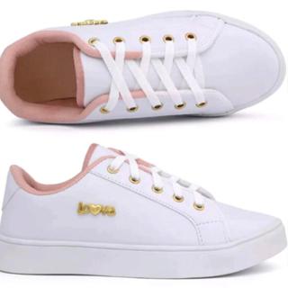 Tênis feminino casual na promoção estiloso lançamento em Oferta na Shopee