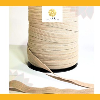 Rolo 50 Metros Elástico Viés Mexicano Tipo Pampa Zanotti 15,5mm  Artigo Dobravel Confecção Qualidade em Oferta na Shopee