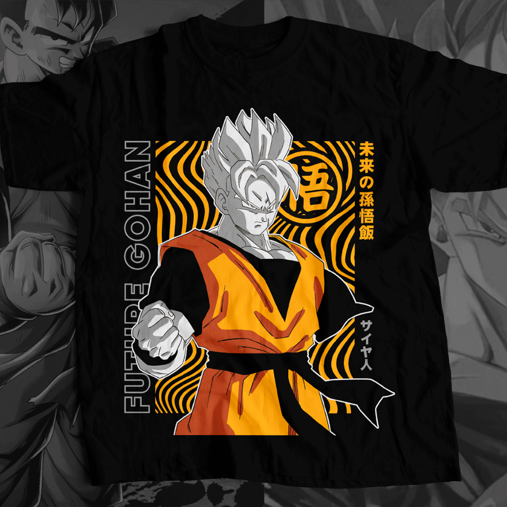 Camisa Future Gohan Dragon Ball Blusa Camiseta de Anime 100% Algodão em Oferta na Shopee