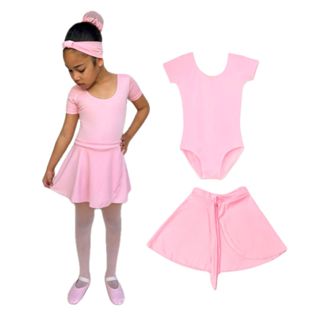 Kit Ballet 2 itens/ Collant Com Manga + Saia Transpassada *ENVIO IMEDIATO* 🚚 em Oferta na Shopee