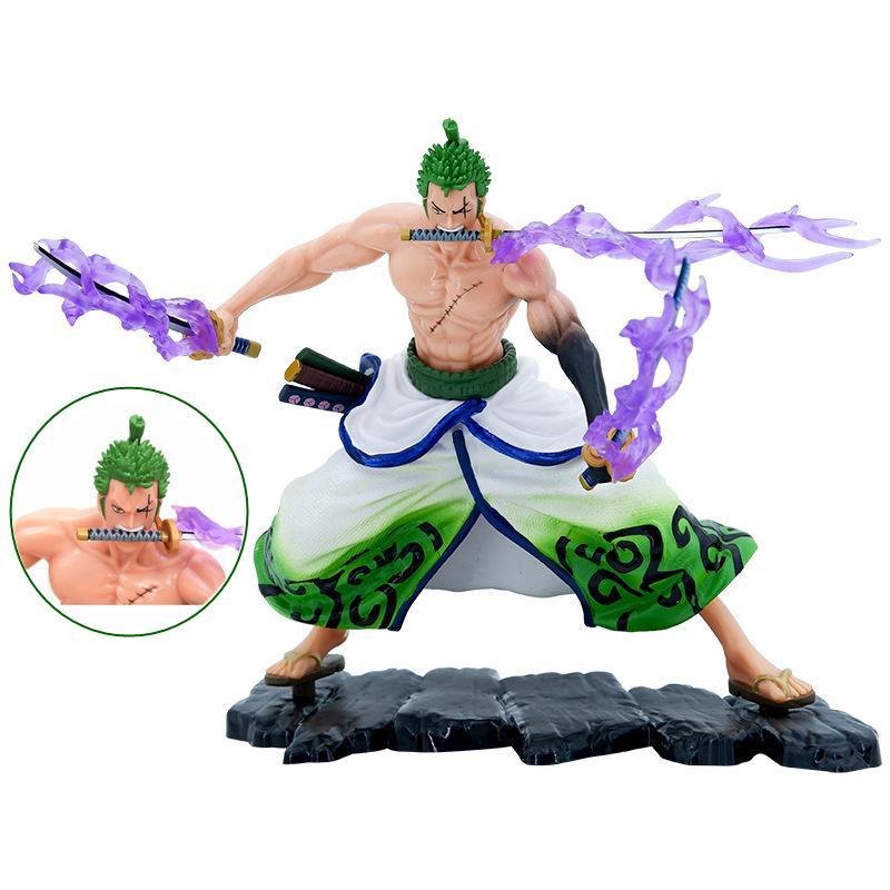 Boneco Rorono Zoro Anime One Piece Luffy Estatueta Brinquedo Colecionavel Action Figure