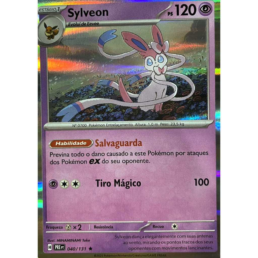 Cartas Rara  Foil Coleção Evoluções Prismáticas Pokemon TCG Umbreon Leafeon Flareon Jolteon Eevee Sylveon Vaporeon
