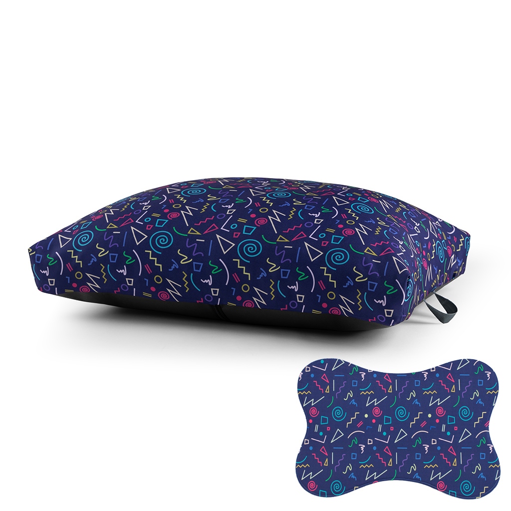 Cama Caminha Pet Grande Lavável C/Zíper + Tapetinho Kit P/ Cachorro Gato Futon