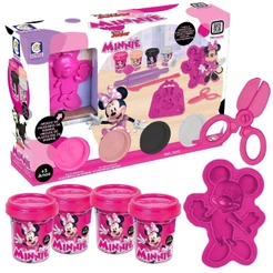 Kit Massinha de modelar Minnie com molde e acessórios brinquedos Disney