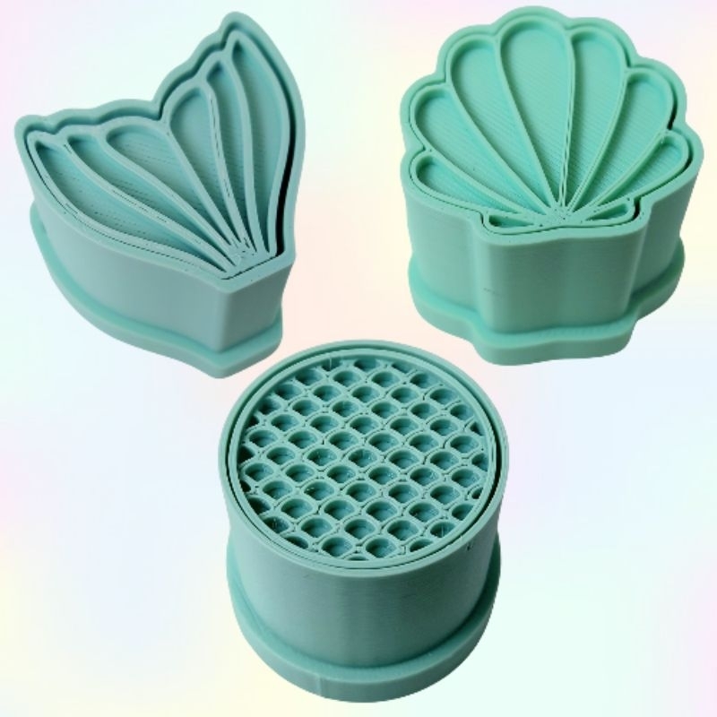 Modelador ejetor Brigadeiro, massas, doces e pasta americana tema fundo do mar sereia em Oferta na Shopee