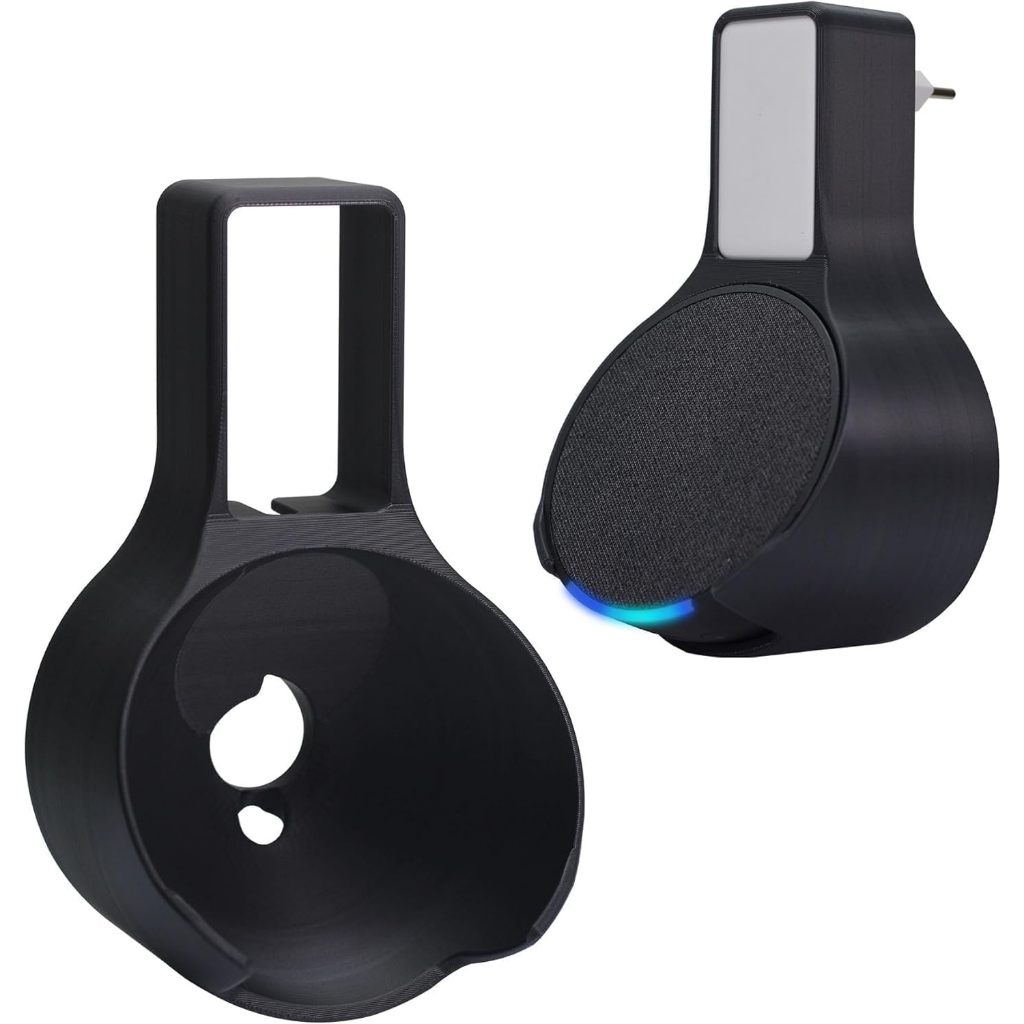 Suporte Premium de Tomada para Alexa Echo Pop - Preto