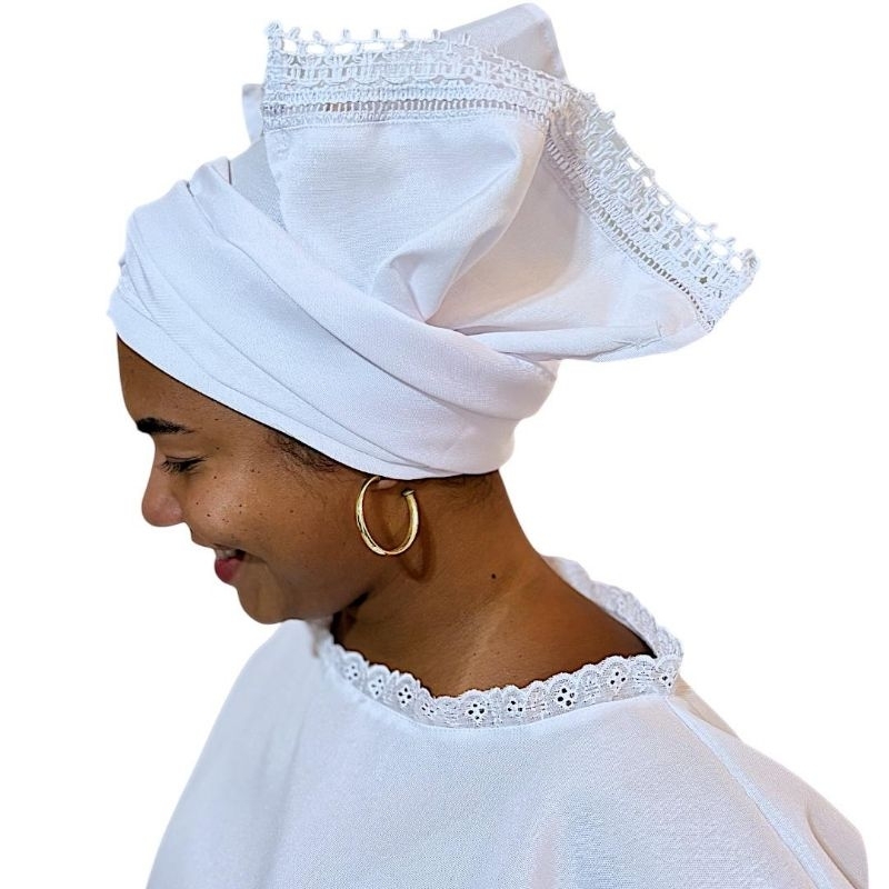 Pano De Cabeça Ojá Barra Luxo Umbanda E Candomblé em Oferta na Shopee