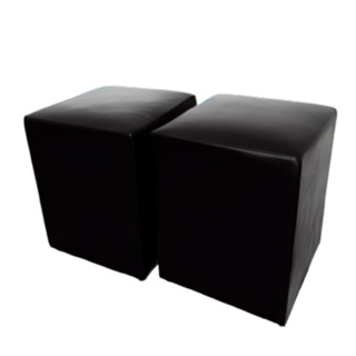 Puff Banqueta Courino Quarto Sala Kit Com 2un Macio Promoção em Oferta na Shopee