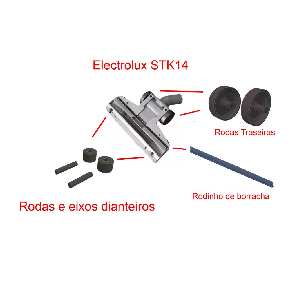 Kit de reparo aspirador Electro STK 14 em Oferta na Shopee