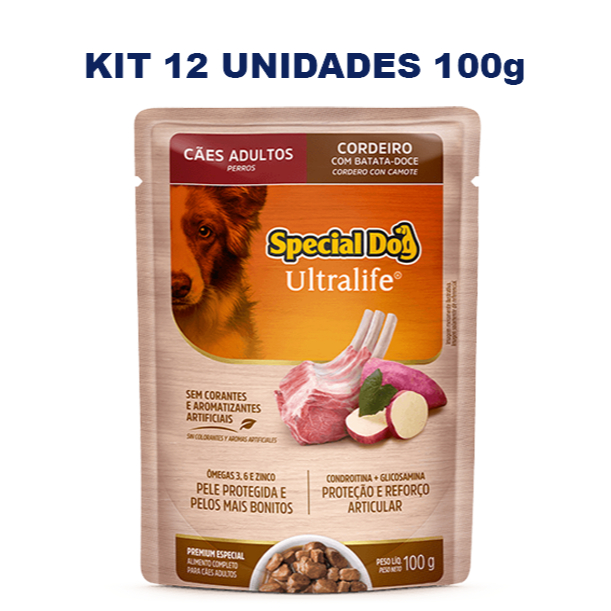 Sache Special Dog Ultralife Ração úmida para Cães Adultos Caixa com 12un em Oferta na Shopee