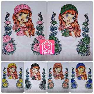 Kit Panos de Prato Boneca Ruiva Indiana 100% Algodão Cores Diversas em Oferta na Shopee