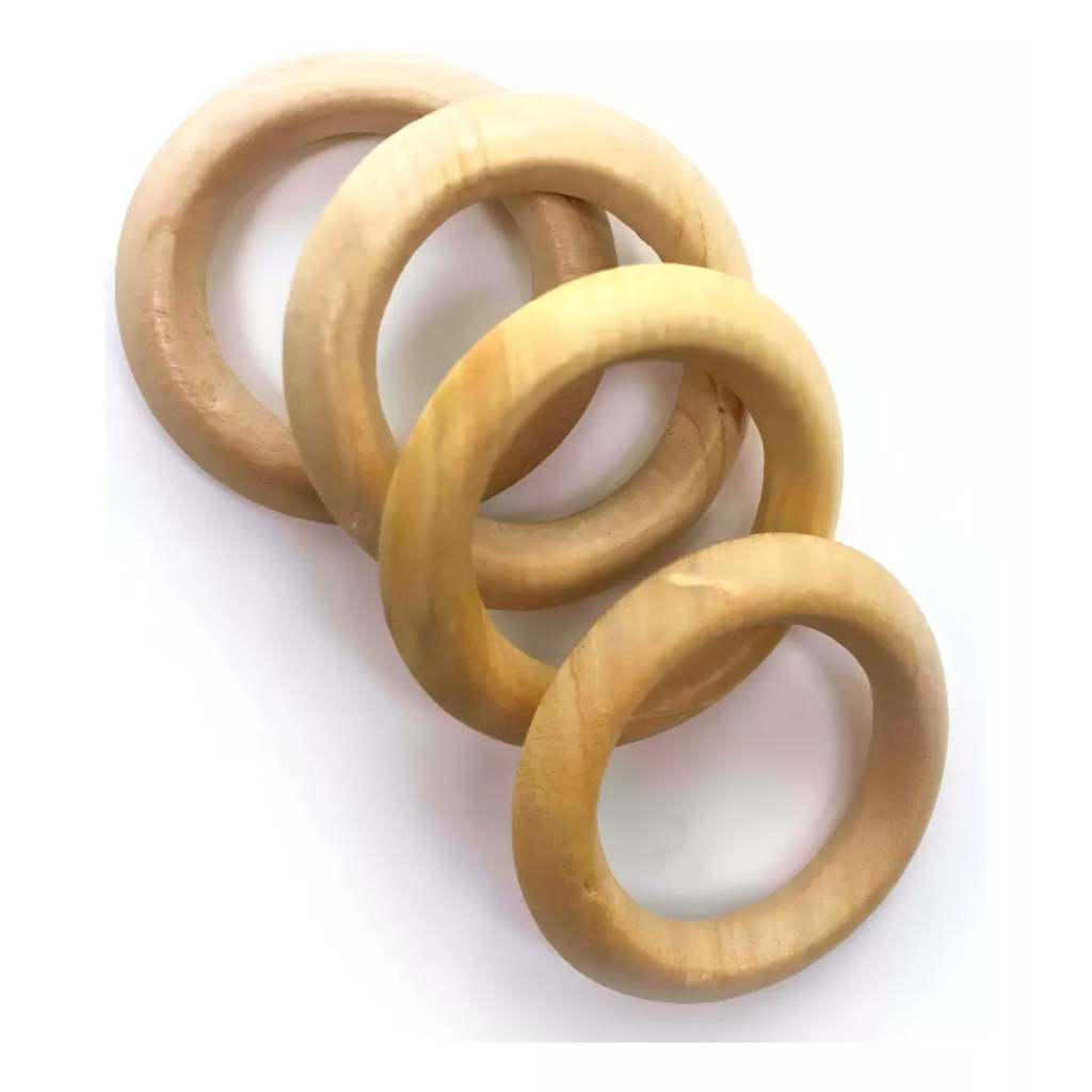 Porta Guardanapos Argola de Madeira para Mesa Posta e Festas