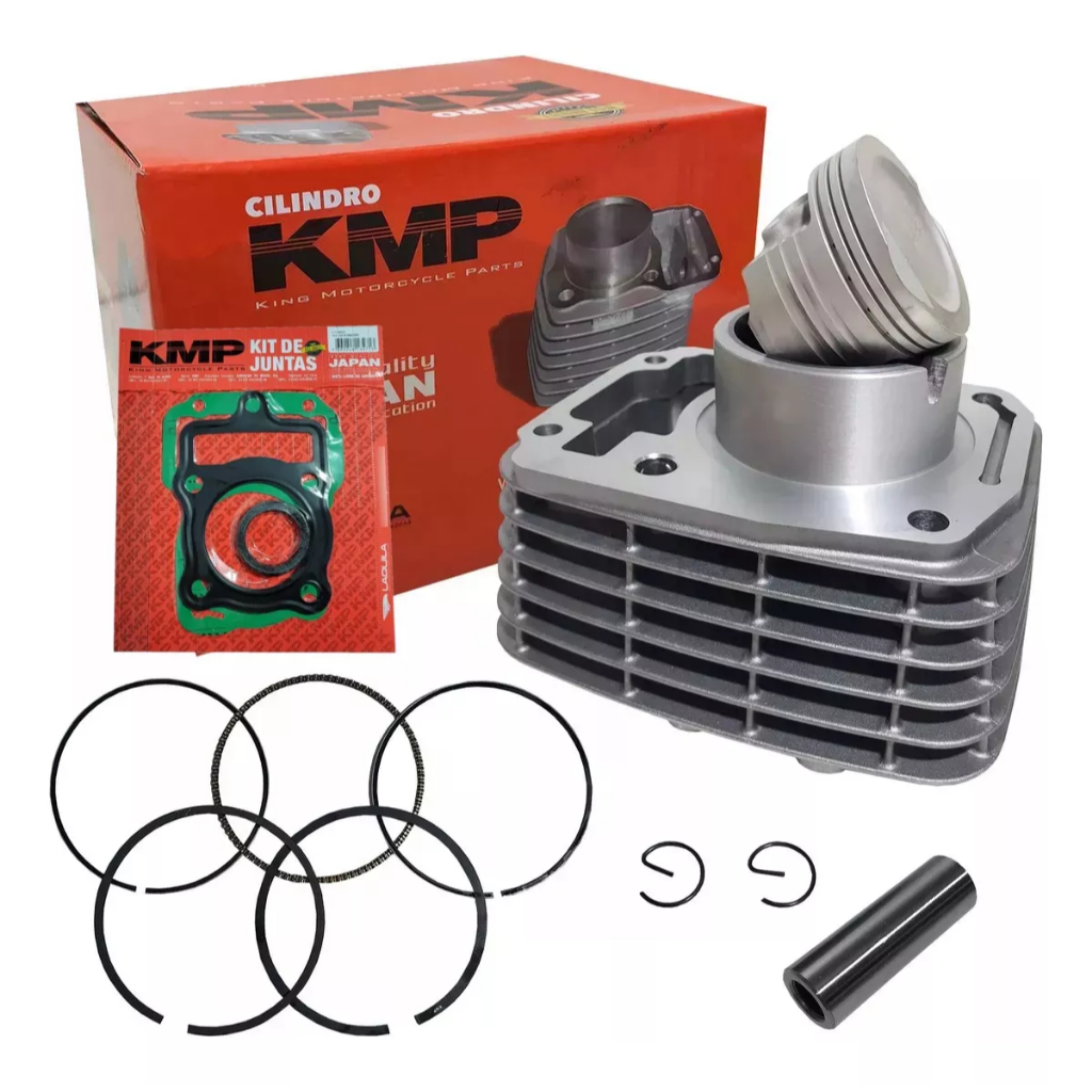 Kit Cilindro Motor Honda Cg 125 Fan 2009 2010 2011 2012 2013 2014 2015 2016 2017 2018 Original Kmp