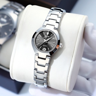 OPK Relógio Feminino 8105 A prova d‘água Orient Original De Aço Inoxidável Quartzo Prata Luminoso em Oferta na Shopee