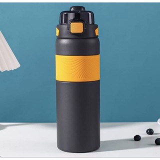 Garrafa Térmica aço inox com 800mlQuente & Frio Com Isolamento Térmico academia sport modelo novo em Oferta na Shopee