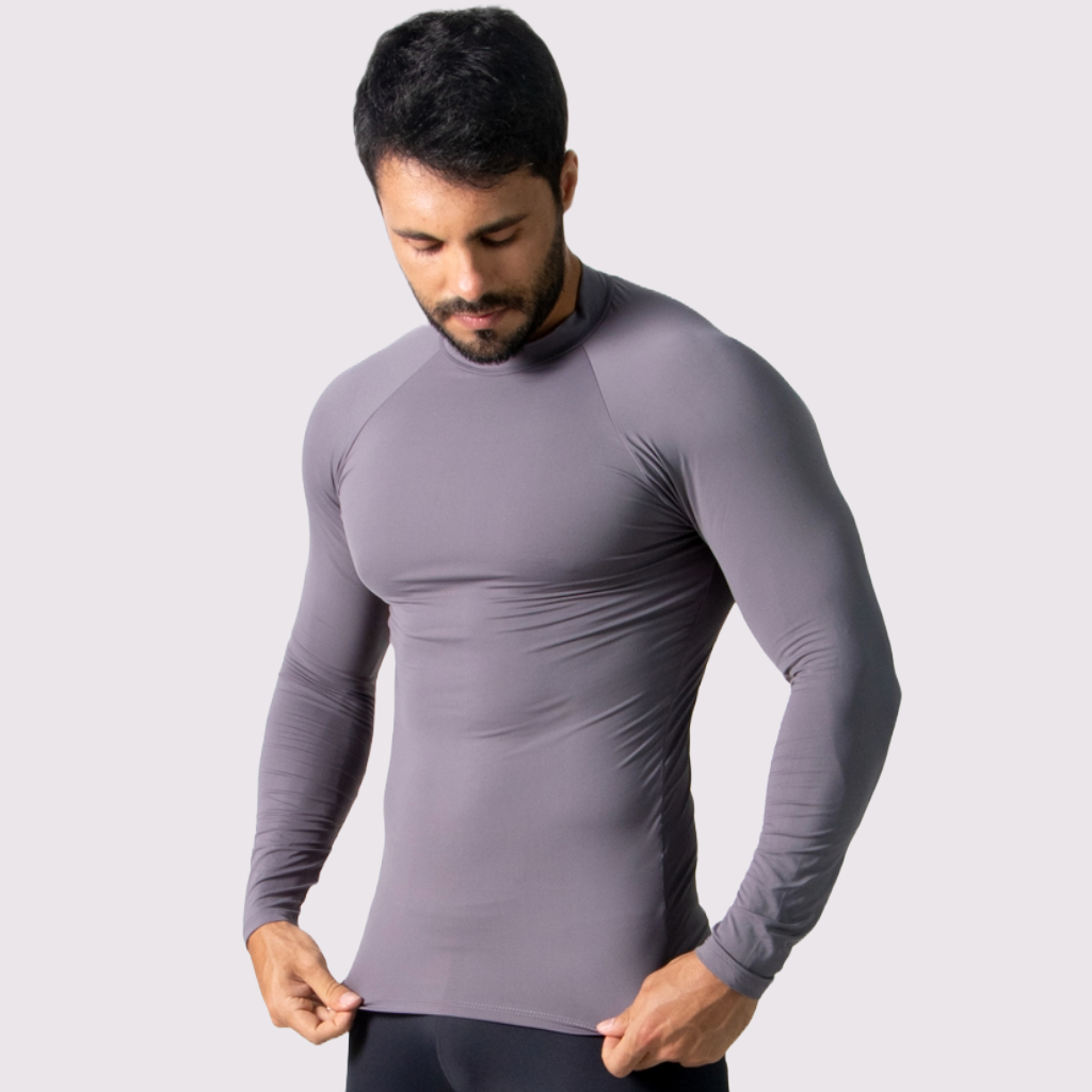 Camisa Térmica UV Feminina Proteção Solar Manga Longa Confortável Academia