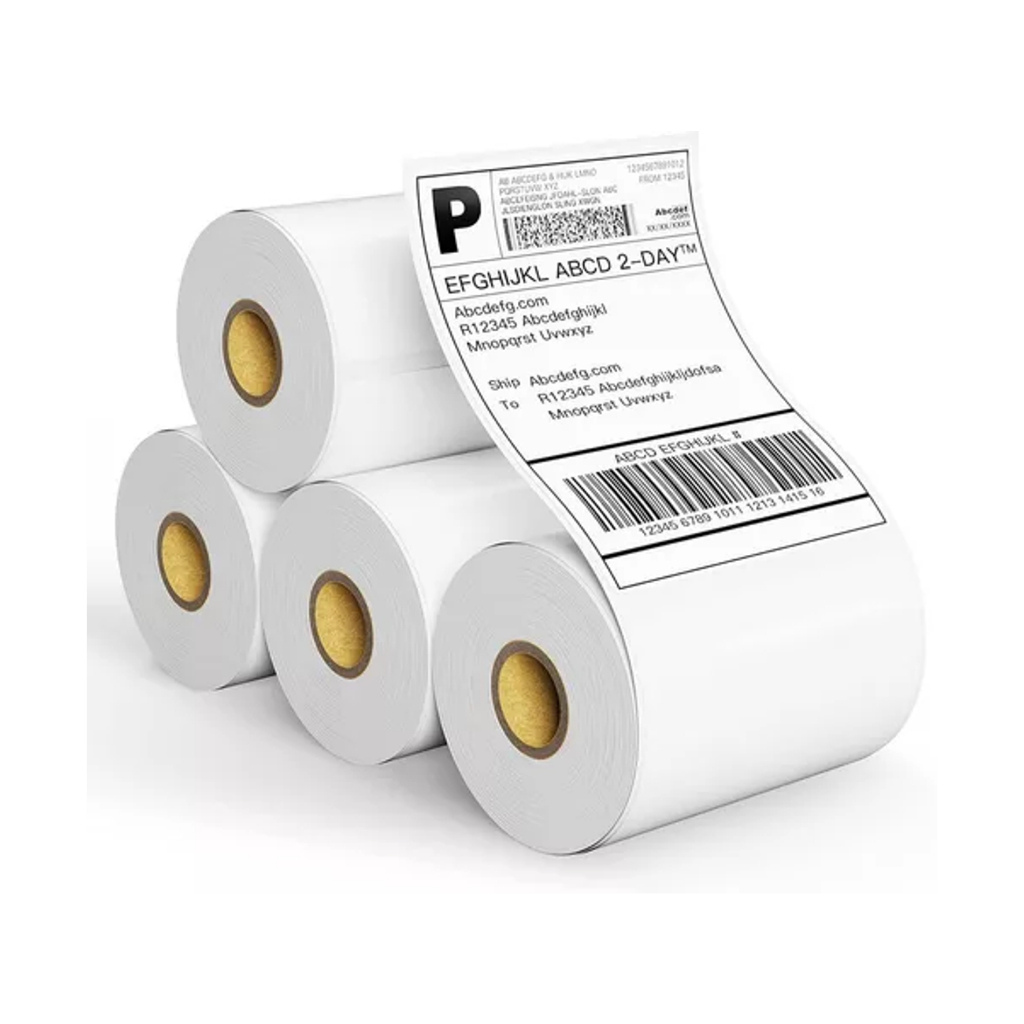 Rolo de Etiqueta 10x15 Economy 100x150 (130 etq/rolo) Térmica Adesiva com Serrilha Não Usa Ribbon Para E-Commerce