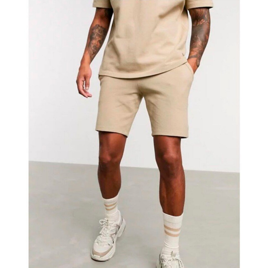 Bermuda Moletom Masculina Feminina Unissex Academia Short Esporte Fitness Casual Com Bolso