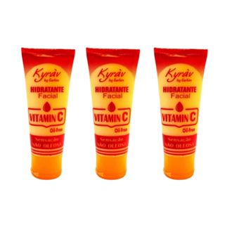 Kit C/3 Hidratante Facial Vitamina C Kyráv em Oferta na Shopee