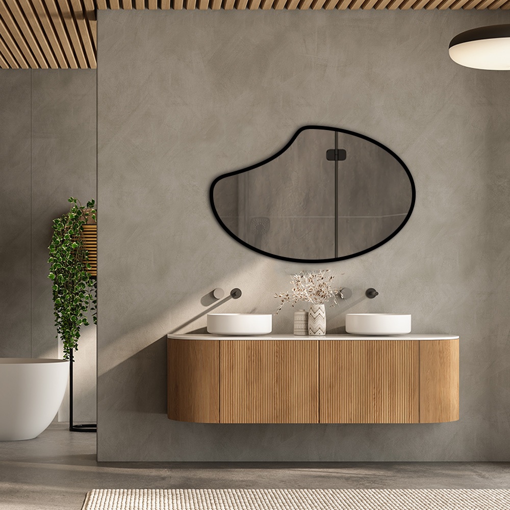 Espelho Organico Modelo - Apple 60X80 cm Sala Quarto Hall Loja em Oferta na Shopee