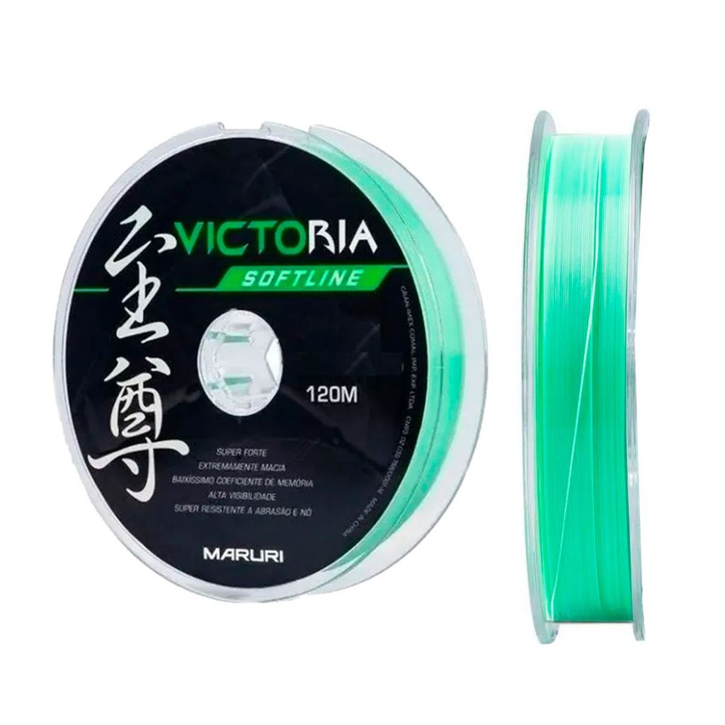 Linha Monofilamento Victoria Soft 120mts Verde - Maruri 0,35mm - Sports & Outdoors