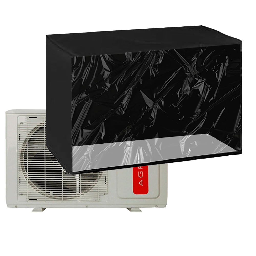 Capa Ar Condicionado Agrato 9000 Btu Preta Frente Transaprente L72cm A49cm P23cm