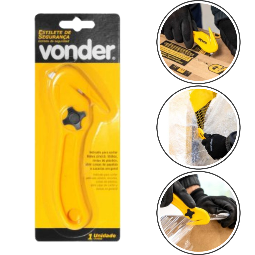 Estilete Segurança Bico De Pato 35.99.009.002 Vonder - C/ Nf