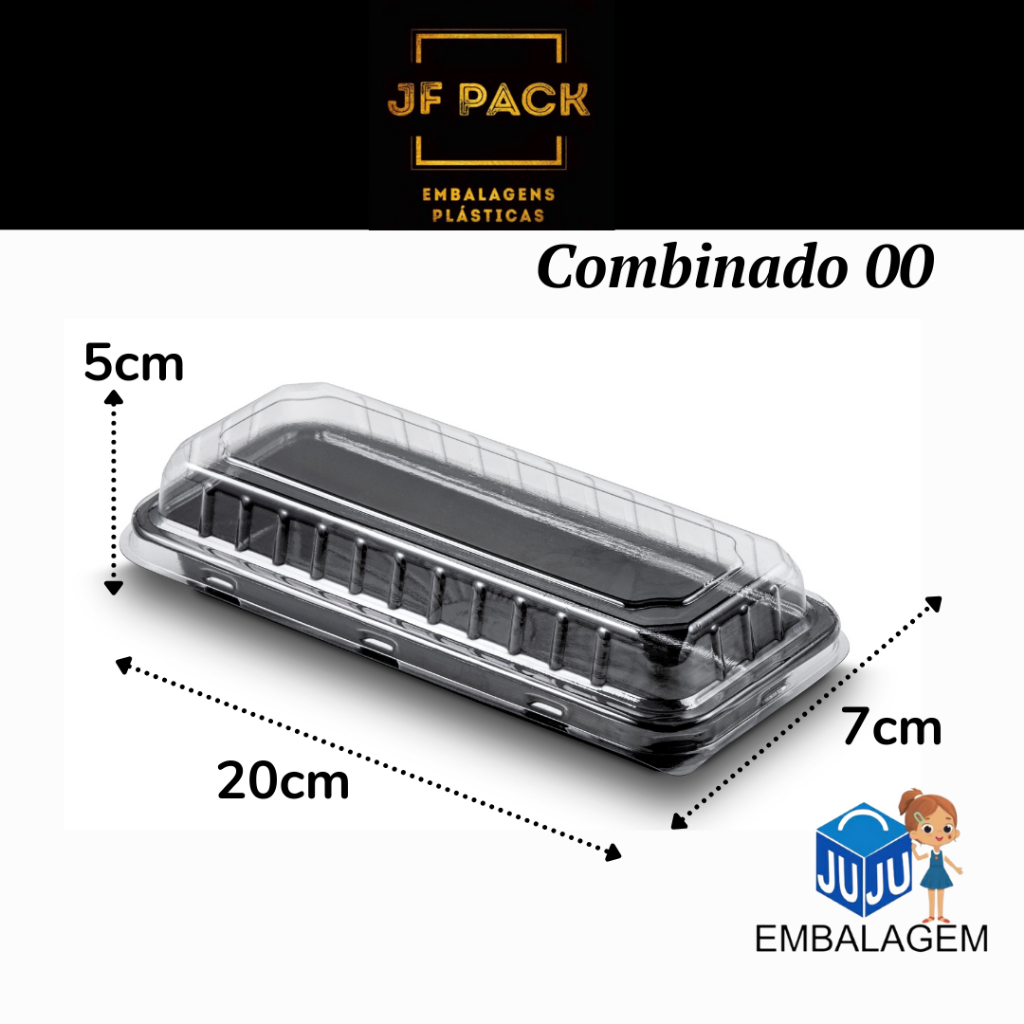 10-50UN Embalagem Plástica Suchi Sashimi Combinado 00