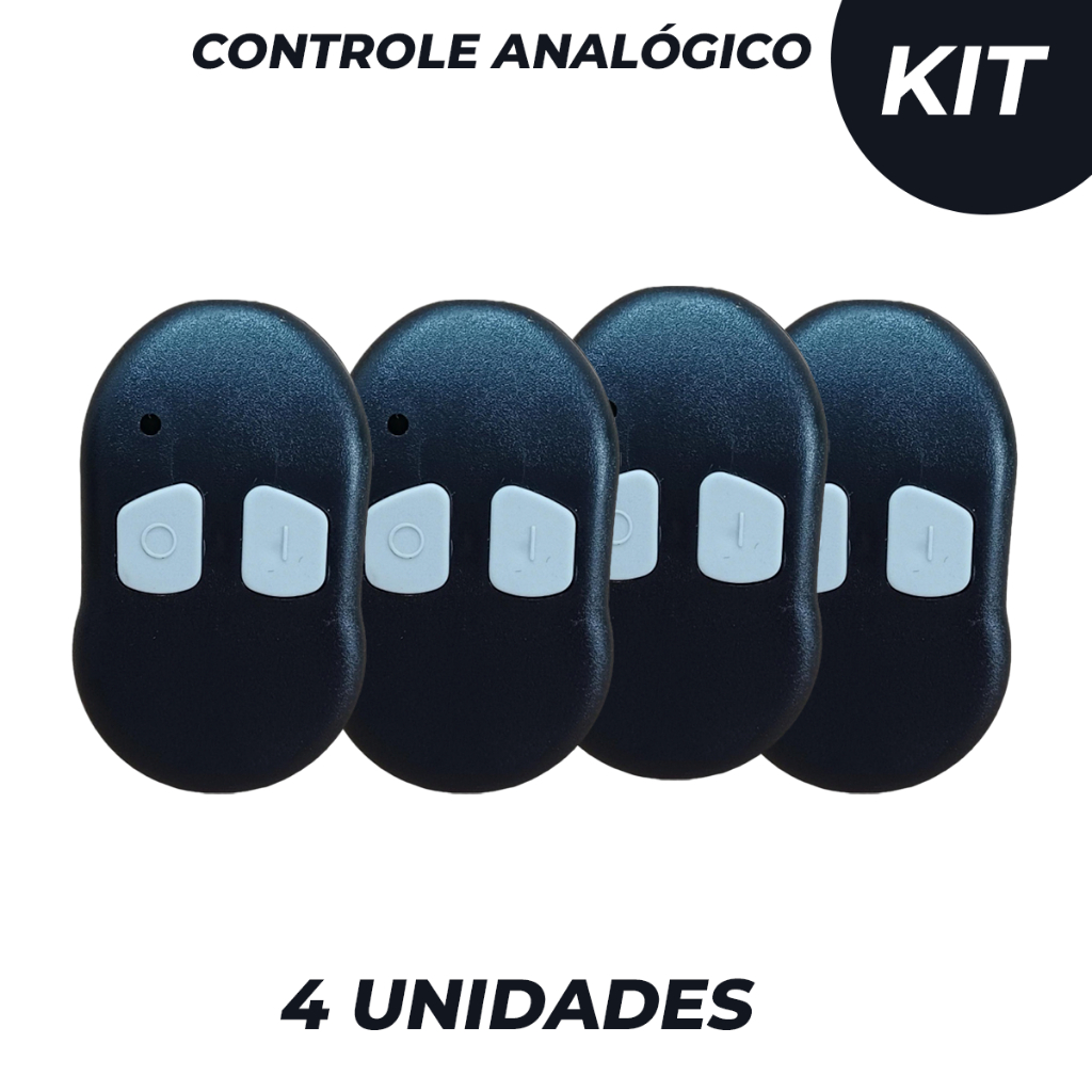 Kit 4 Radio Transmissor 292 Mhz Controle remoto Corte de Jumper Ppa Garen Ecp Ipec