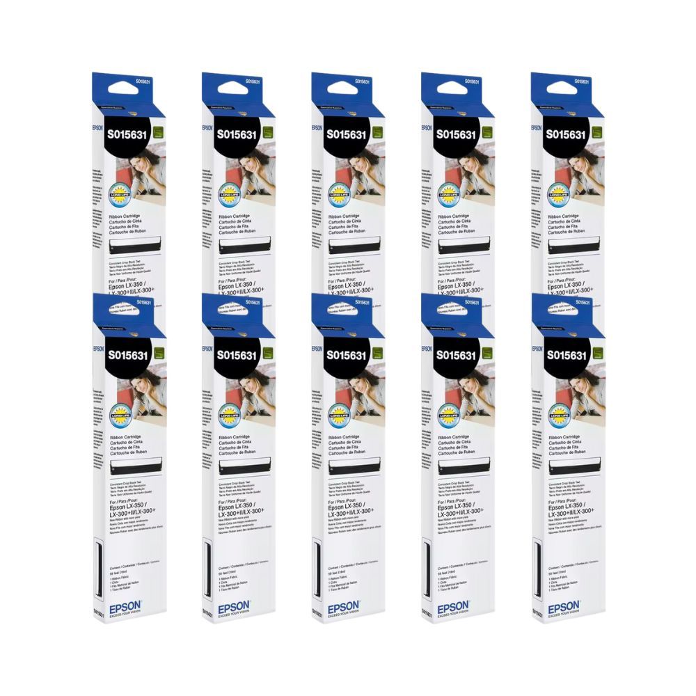KIT 10 FITA EPSON PARA MATRICIAL LX-350 LX-300 LX-300+II S015631
