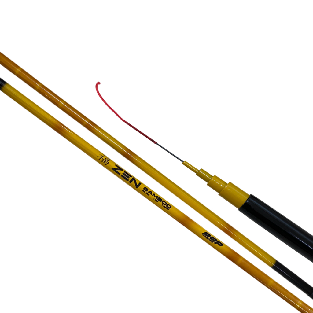 Vara de Pesca Telescópica Retrátil Zen Bamboo Fibra De Vidro Lazer