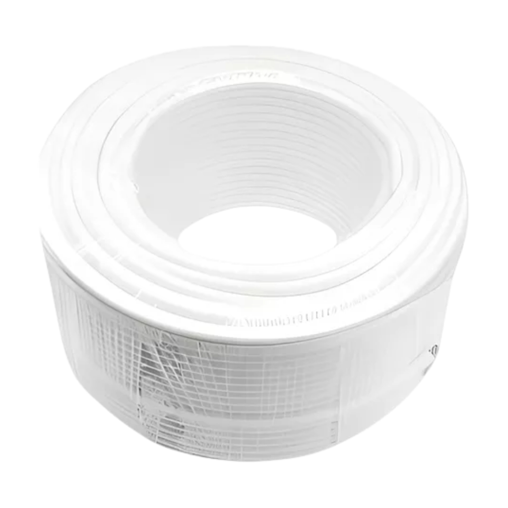 100 Metros De Mangueira Branca Rígida 1/4 Kemflo