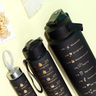 Garrafas com frases motivacionais PRETA (APENAS 900ML)