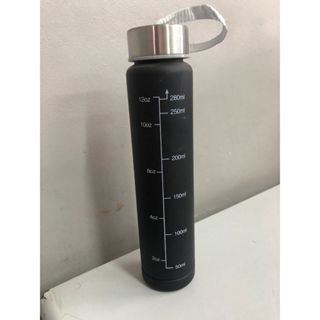 Garrafas com frases motivacionais PRETA (APENAS 280ML)