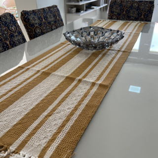 Caminho De Mesa Trilho Algodão Artesanal em Oferta na Shopee