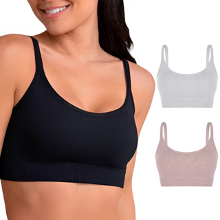 Top Lupo Power Sem Bojo Básico Sem Costura Sustentável Confortável Macio Fitness Academia Esporte em Oferta na Shopee