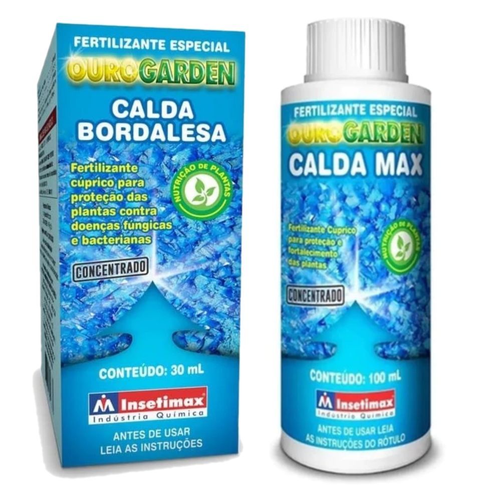 Calda Bordalesa Concentrada Rende 3,6,10 ou 20L - 30, 60, 100 ou 200ml Sulfato de Cobre em Oferta na Shopee