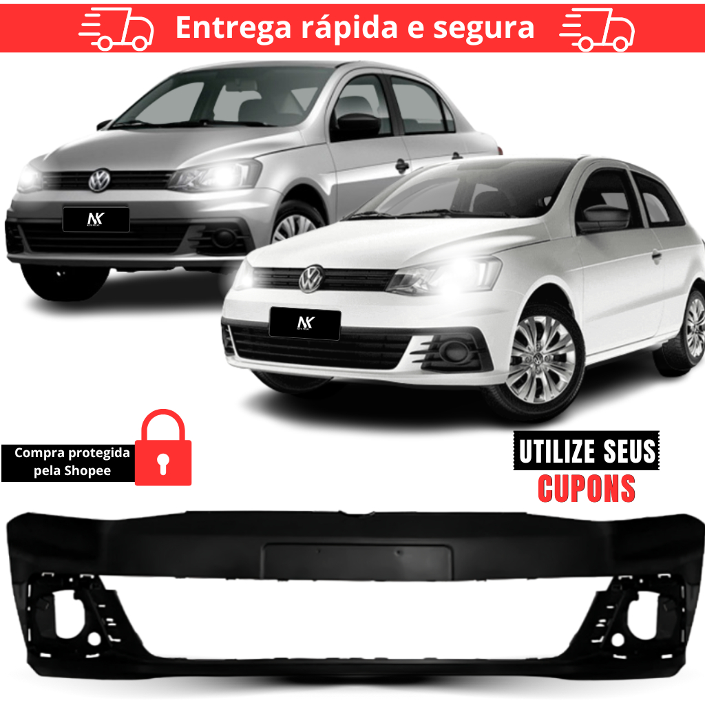 Parachoque Dianteiro Gol Voyage G7 2016 2017 2018 2019 Liso Para Choque Para-Choque PARACHOQUE CAPA COBERTURA ENVOLVENTE em Oferta na Shopee