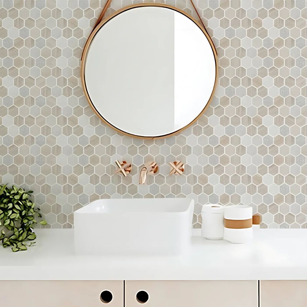 Kit 10 Pastilhas AutoAdesivo Resinada Adesivo Papel de Parede Resina para Banheiro Cozinha Decoração em Oferta na Shopee