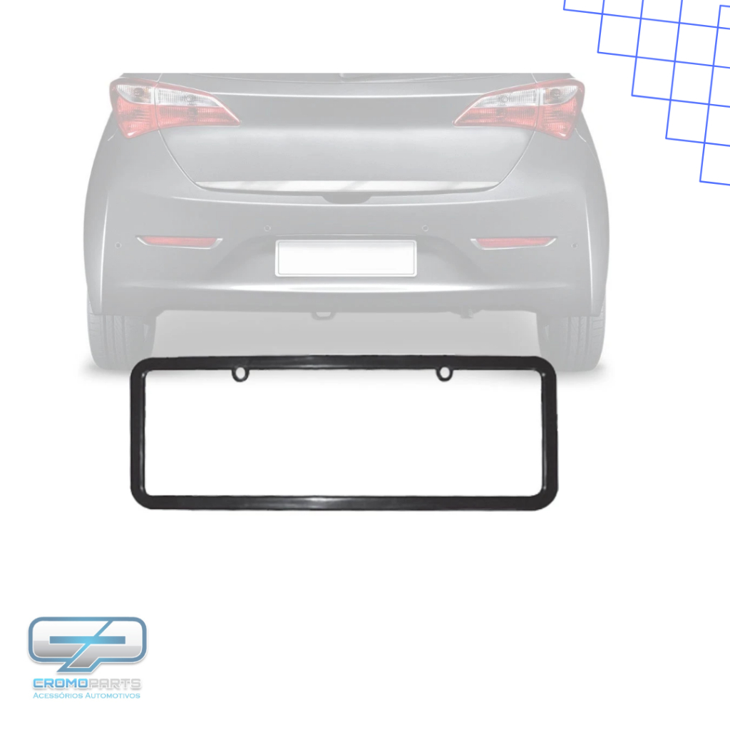 Molduras Para Placa Preta Lisa Universal E Mini Mercosul