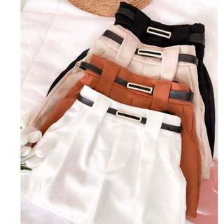 Short De Alfaiataria Com Bolsos e cinto PROMOÇÃO P ao GG em Oferta na Shopee