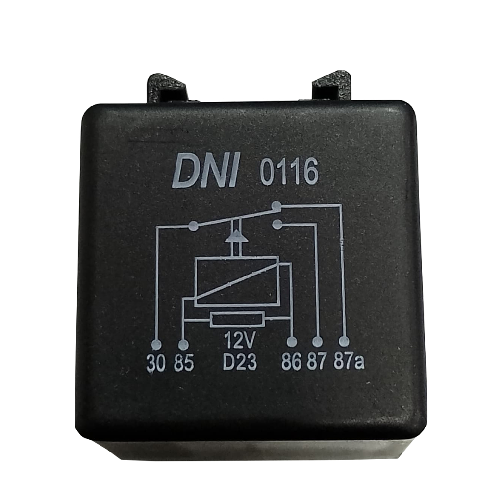 Relé Auxiliar Universal 5 terminais 12v E 40/30a - Dni 0116 Caminhão Ônibus Com Suporte em Oferta na Shopee