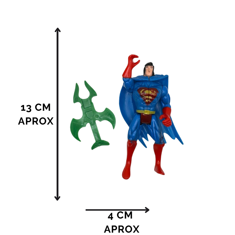 Bonecos de Brinquedos DCBS Superman e Batman Colecionaveis com Capa e Acessorios 13cm Figure Action