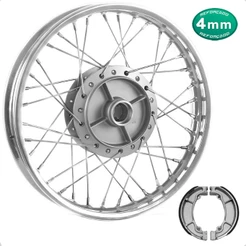 Roda Traseira Biz 100 Biz 110 Biz 125 4mm Raiada Alinhada + Lona