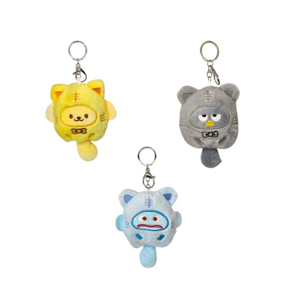 Chaveiro De Pelúcias Turma My Melody E Kuromi Rabinho Com Barulho